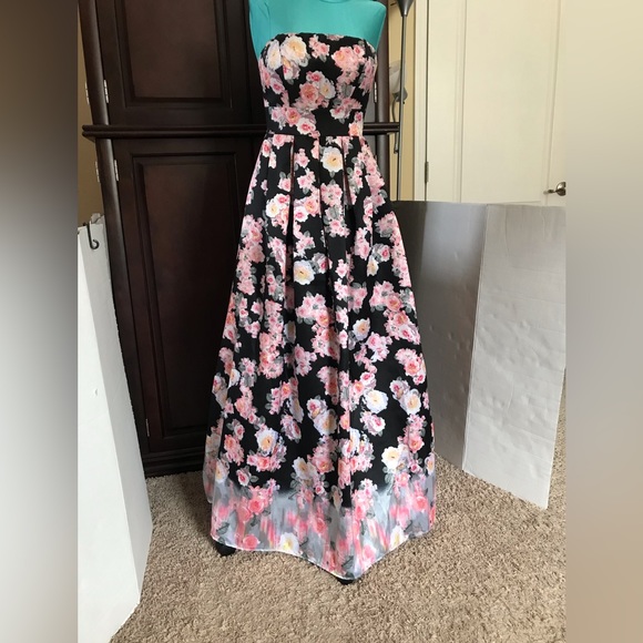 B. Darlin Formal/Prom Dress Cinderella Ball Gown Size 3/4 S Quinceañera Floral - Picture 3 of 16